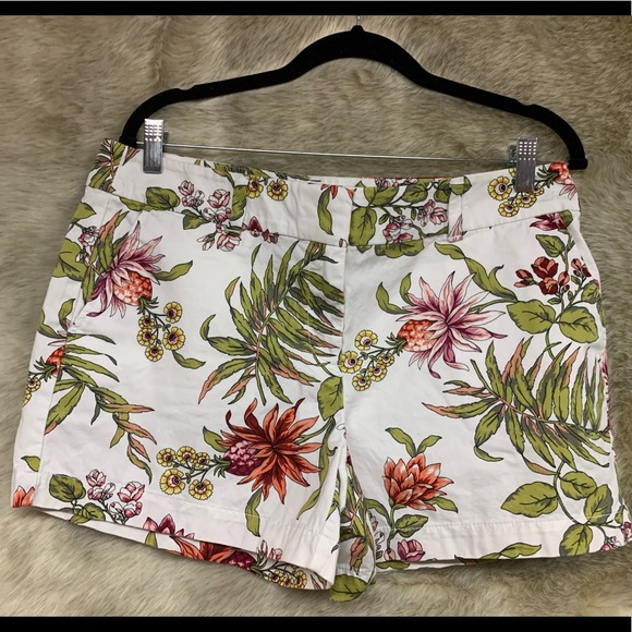LOFT Pants - Loft Outlet, multicolored flower shorts, size 10